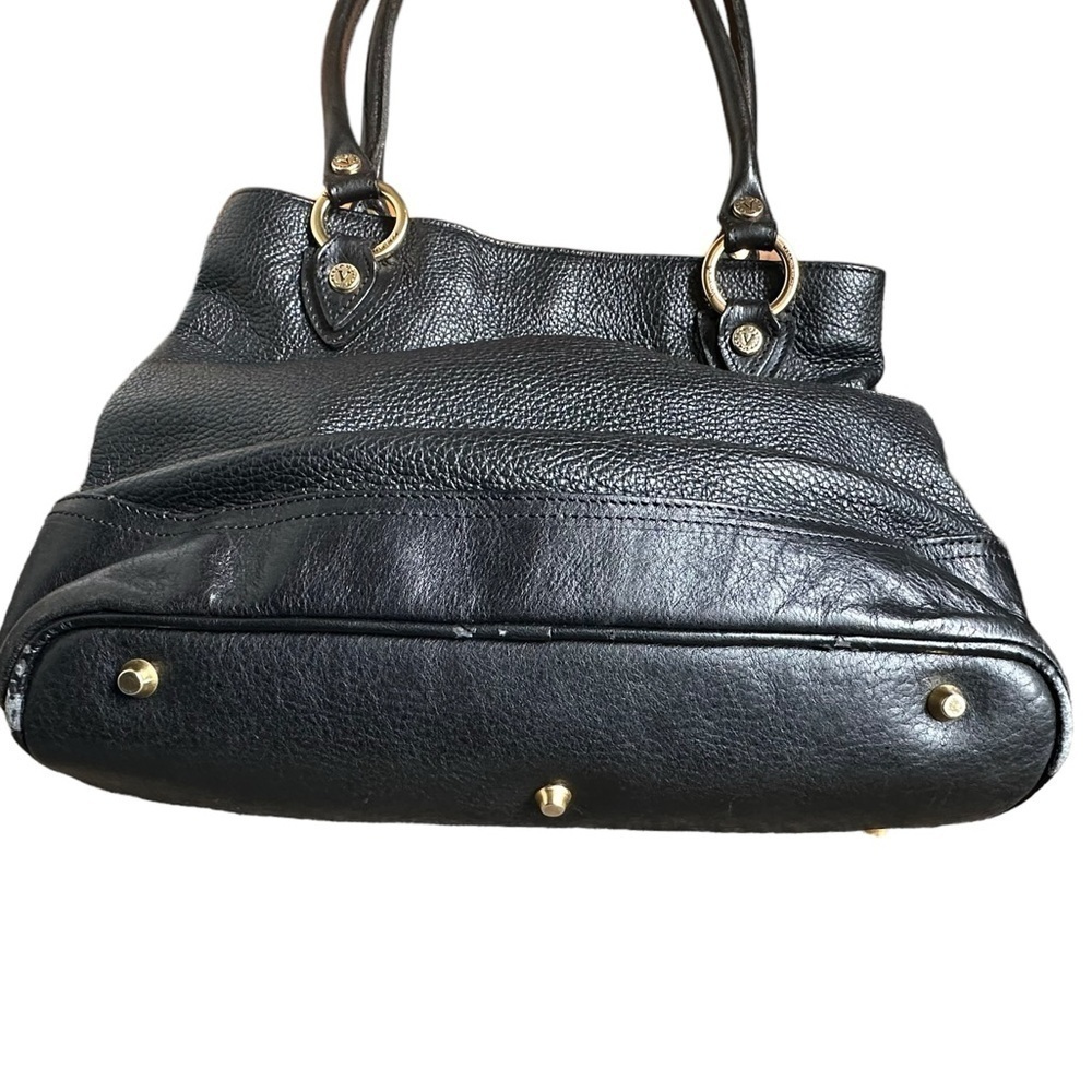 Valentina black leather tote shoulder bag - Picture 5 of 13